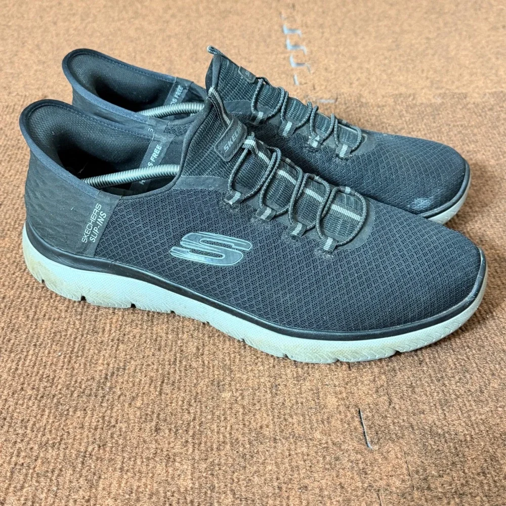 Skechers Slip-ins‎ Summits Key Pace Mens Wide Fit Black Sneakers 232469W BKCC C+